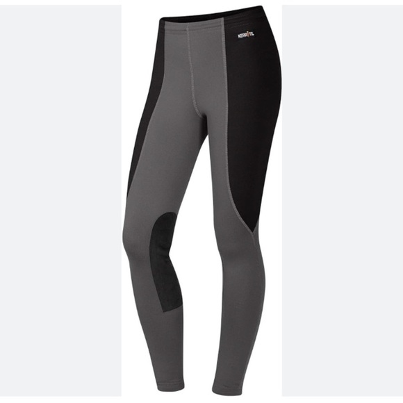 Kerrits riding leggings gray black size large - Picture 1 of 6